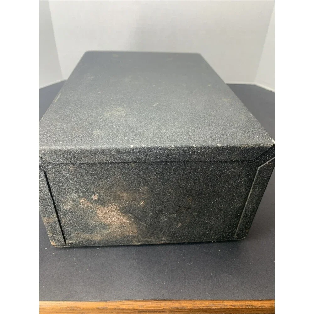 Old Vintage Marathon Napkin Holder Black & Chrome 1950s Diner Table